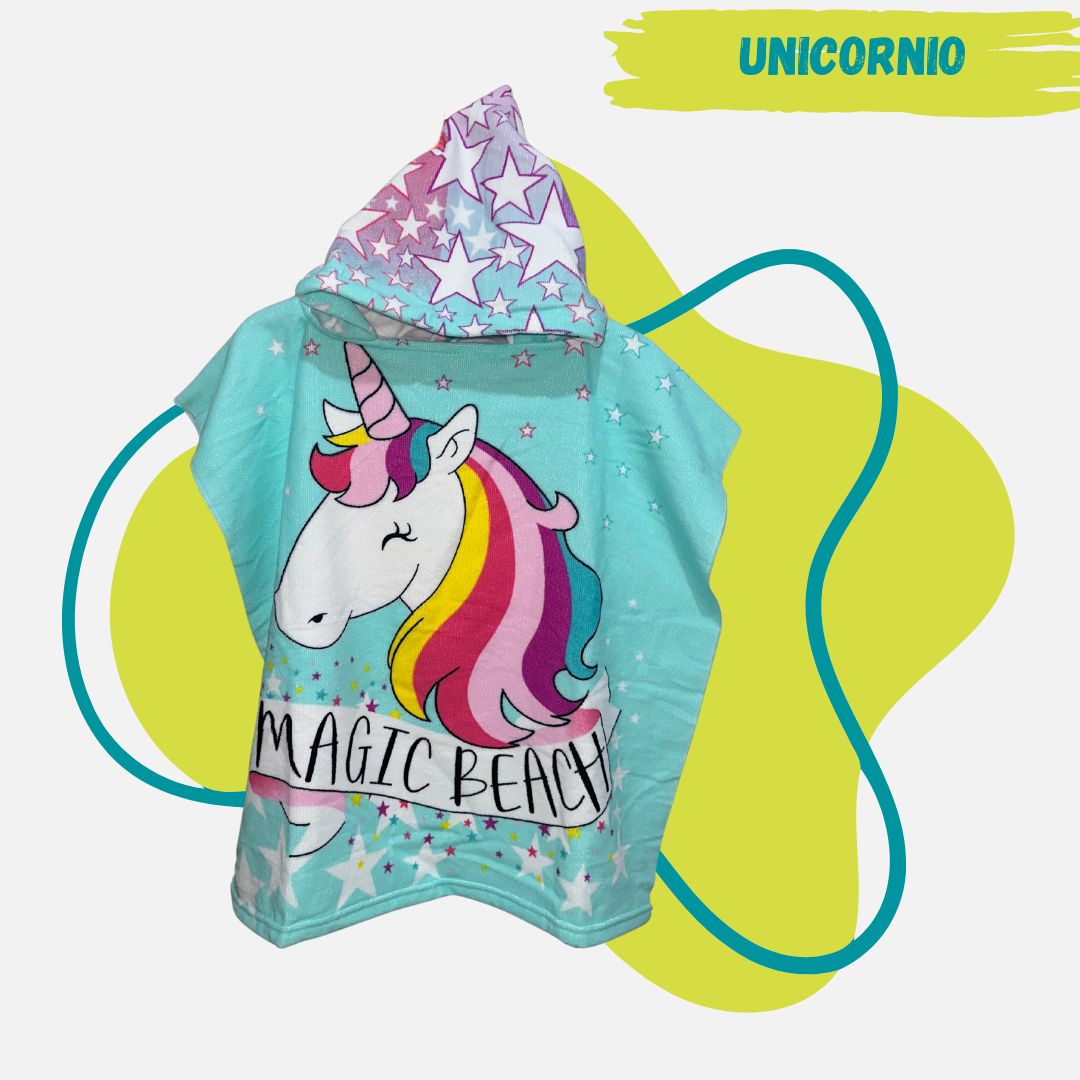 TOALLA PLAYERA CON CAPUCHA HAPPY KIDS