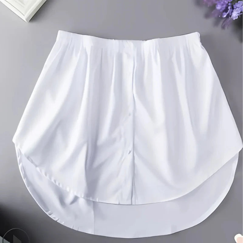 Icone™ WaistSkirt: Elegante falda extensora de blusa con cintura alta para mujer