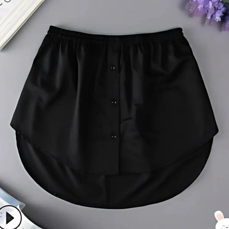 Icone™ WaistSkirt: Elegante falda extensora de blusa con cintura alta para mujer