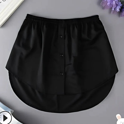 Icone™ WaistSkirt: Elegante falda extensora de blusa con cintura alta para mujer