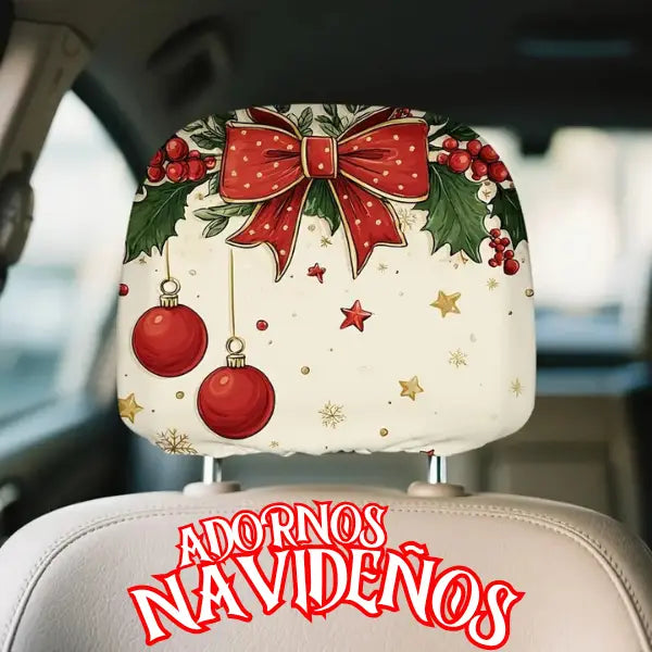 REPOSACABEZAS NAVIDEÑO PA´L CARRO® ¡LLEVALO EN OFERTA X 2 UNIDADES!