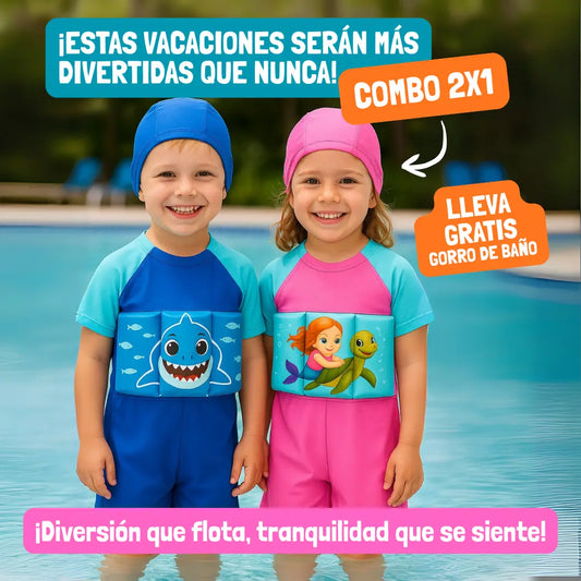 TRAJE DE BAÑO FLOATKID - ¡Con flotadores incorporados!