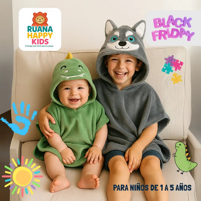 RUANA HAPPY KIDS® - El abrigo más tierno para tu peque