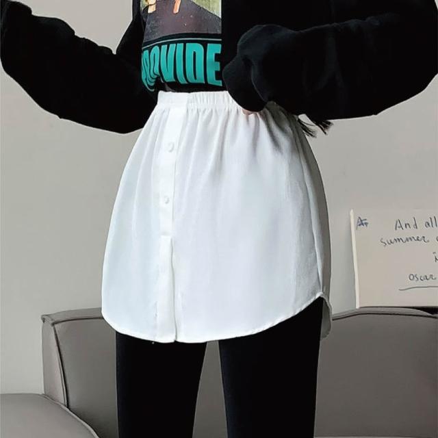 Icone™ WaistSkirt: Elegante falda extensora de blusa con cintura alta para mujer