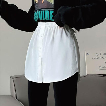 Icone™ WaistSkirt: Elegante falda extensora de blusa con cintura alta para mujer