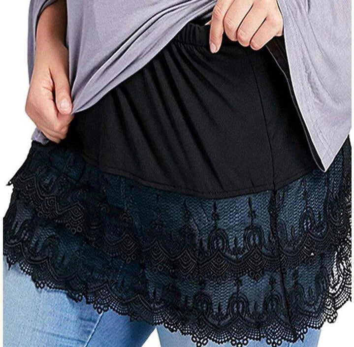 Icone™ WaistSkirt: Elegante falda extensora de blusa con cintura alta para mujer