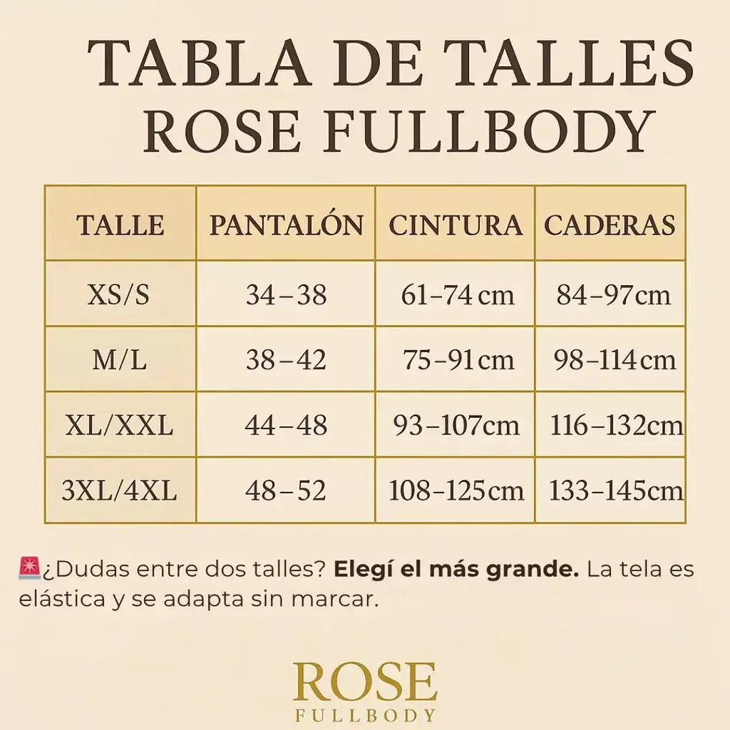 ROSE FULL BODY - Short Moldeador